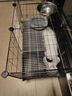 蔻丝狗笼子中小型犬带厕所家用加粗加密宠物幼犬狗狗笼子围栏柯基泰迪 【109*49*57】升级底网加深加高 饮食款：狗窝+狗碗+升级款 实拍图
