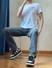 Lee【张凌赫代言】凉凉裤726标准直脚轻薄黑灰色男牛仔裤休闲潮流 黑灰色 28 实拍图
