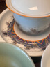 容山堂珐琅彩陶瓷盖碗三件套茶杯泡茶器功夫茶具整套便携茶具泡茶器全套 金丝珐琅彩整套茶具-壶托款 实拍图