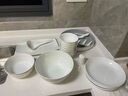 锦凤碗碟套装景德镇骨瓷餐具套装盘子碗套装餐具家用 28头纯白餐具套装 实拍图
