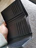 红谷（HONGU）2025新款钱包女士清新小香风菱格牛皮 短款钱包零钱包  黑色短款（H10503409） 实拍图