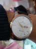 卡慕迪（Comudir）瑞士全自动机芯防水夜光双日历非机械男士手表男学生韩版简约厂家 间钢白面55【双日历＋防水】 实拍图