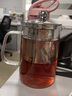 金灶（KAMJOVE） A系列茶道杯飘逸杯耐热玻璃泡茶壶不锈钢内胆办公室茶具花茶壶 A-03+2个玻璃茶杯 500ml 实拍图