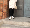 林洛蝶 加绒裤女外穿冬季羊羔绒休闲裤加绒加厚学生棉裤宽松哈伦裤卫裤 羊羔绒 黑色休闲裤 M 实拍图
