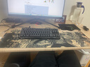 黑爵（AJAZZ） 游戏超大鼠标垫LOL吃鸡游戏卡通键盘垫大号锁边包边办公桌垫游戏鼠标垫 素描海贼王800*300mm精密锁边 实拍图