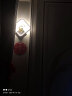 BERRUAN现代简约走廊灯客厅楼梯温馨背景壁极简卧室床头LED网红壁灯墙灯 黑色方形小鹿左三色 实拍图