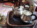 铸荣堂 纯银公道杯手工分茶器足银999茶海防烫隔热手柄功夫茶具配件 大号锤纹公道杯 实拍图