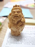 居舍木雕财神爷小叶黄杨木雕刻文玩饰品实木手把件工艺品人物摆件小地主 实拍图