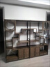 映巢（YINGCHAO）办公室置物架落地隔板博古架实木中式酒柜茶柜架摆件架子展示 80长左抽丨木色 实拍图