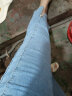 拉夏贝尔（La Chapelle）女装开叉牛仔裤女夏季薄款2023年新款高腰显瘦九分小个子微喇叭裤 蓝色 XL 晒单实拍图
