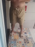 我的速度休闲短裤男夏季外穿夏天纯棉松紧腰中裤宽松马裤过膝男士五分裤子 卡其色 4XL 实拍图