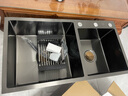 格卫森洗菜盆厨房水槽双槽304不锈钢洗碗槽洗菜池台下盆水池盆水池盆 圆形龙头套餐 纳米双槽-85*45cm 实拍图
