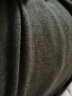 袋鼠 纯色羊绒衫男加厚纯色宽松针织衫冬季商务休闲半高领多色毛衣男 军绿 180/XXL/120（建议155-175斤） 实拍图