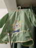 识恩宝宝罩衣防水防脏儿童围裙外反穿衣口水巾婴儿吃饭围兜围衣1-3岁 兜兜熊豆绿 110(17码建议3-4岁) 实拍图