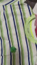 M.Latin/马拉丁童装男大小童2024夏装新品印花撞色宽松短袖T恤 绿色条 120cm 晒单实拍图