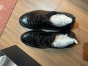 沙驰男鞋 热卖款时尚舒适休闲鞋系带轻便百搭防滑厚底男士皮鞋 黑色（752442278Z） 41 欧码（国码42） 实拍图