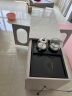 瑞欣居（ruixinju）岩板阳台茶桌伸缩小茶台移动现代简约多功能茶几功夫泡茶桌椅组合 （1米-1.5米）升降伸缩茶桌 晒单实拍图