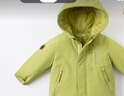 戴维贝拉（DAVE＆BELLA）加厚保暖连帽女童棉服男童棉衣外套儿童冬装幼儿小童冬天外出棉袄 牛油果绿DB16285 130 cm（建议身高120-130cm） 实拍图