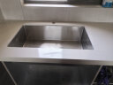 箭牌（ARROW）厨房水槽304不锈钢银色手工单槽水池洗碗池洗菜盆大单槽水槽厨房  750*450窄边手工水槽AE5575351G 晒单实拍图
