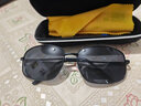 亿眸 款男士偏光太阳镜彩膜眼镜钓鱼防晒墨镜男款防眩光驾驶镜 黑框灰片 实拍图