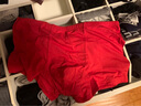 爱慕先生内裤男士内衣莫代尔中腰平角纯色包臀四角裤NS23S11 红色 2XL (180) 实拍图