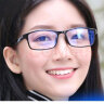 帕米澳（PAMIAO）防蓝光眼镜可配近视男女黑框眼镜近视网上配镜看手机电脑平光 双眼近视-100度 (含镜盒镜布) 实拍图