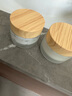木纹玻璃膏霜盒磨砂面霜分装瓶便携旅行面膜化妆品盒子粉底液乳液 磨砂/50g 实拍图