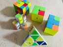 奇艺一层二层魔方123异形魔方233彩色黑色附教程儿童玩具 233彩色 实拍图