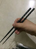 齐泉尖头合金筷家用套装日式筷子 日本料理寿司尖筷子 螺纹筷(22.2厘米)  10双 实拍图