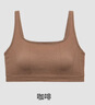 三福 薄杯无钢圈文胸 无缝套头轻运动固定杯小背心内衣女479126 咖啡 80B 实拍图