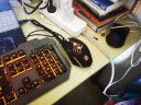 灵蛇（LINGSHE）真机械手感游戏键盘鼠标套装 金属面板 键帽发光 十九键无冲 鼠标键盘套装MK210银灰 晒单实拍图