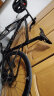 MUIDLER媚影碳纤维公路自行车成人哈得斯500弯把超轻竞速纯油压碟刹赛车 玻璃黑 XL码-适合身高178-188 实拍图