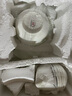 厚秀堂景德镇骨瓷碗碟盘套装家用组合新款陶瓷餐具中式简约饭碗面碗 12英寸椭圆鱼盘（单个）百合花 实拍图