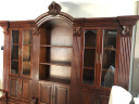欧伦美 实木书柜书架 美式书橱组合 欧式柜子 书柜墙 客厅书柜书房 3米全带门 晒单实拍图