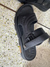 红蜻蜓男凉鞋夏季新款休闲沙滩鞋舒适两穿皮拖鞋外穿软底男鞋WTT22118 黑色 41 实拍图