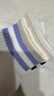 蕉内氮气311Dry女士棉袜子7A抗菌防臭短筒条纹运动透气吸汗秋冬4双 实拍图
