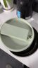 京东京造304不锈钢泡面碗学生上班族饭盒大容量1300ml 绿色（配筷子勺子） 实拍图