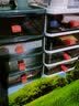 沃福友迷你桌面办公收纳盒化妆品梳妆台置物架学生杂物储物盒小抽屉盒 雪山白四层 实拍图