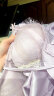 浪莎（LangSha）带胸垫中长吊带睡裙女蕾丝法式复古仙女公主风冰丝性感睡衣女春夏 紫色套装 XL 建议[120-130斤] 晒单实拍图