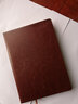 九千年 笔记本文具空白页a4商务办公简约笔记本子空白内页加厚空白日记本子a5定制logo彩页 16K红棕 实拍图
