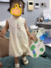 幼歌（YOUGE）宝宝2024新中式江南无袖连衣裙夏季新款超好看女童裙子 杏花白宝宝款 90 cm 实拍图