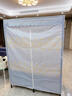 顾乐亚免安装折叠布衣柜简易衣柜卧室家用30mm加粗钢管全钢架出租屋衣橱 【林间梦境】一体成型免安装 【小号】长96*深50*高165cm 实拍图