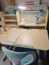 博士有成（BSUC）儿童学习桌椅套装实木儿童书桌学生桌椅升降学习桌学生课桌写字台 小博士1米+舒压椅蓝色 实拍图