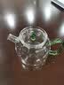 从简 侧把玻璃茶壶小号手工日式加厚耐高温家用可加热带过滤泡茶壶 玻璃小壶H21翡翠绿【大号400ML】 实拍图