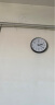 北极星（POLARIS）挂钟客厅家用时钟现代简约轻奢免打孔时尚钟表 2536黑色石英款 实拍图