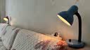 道远亮眼睛金属调光台灯学生学习阅读宿舍床头卧室书房（只能用白炽灯泡） 浅蓝+15W白炽泡（白炽泡亮度低） 调光开关 实拍图