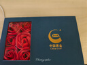 中国黄金（CHINA GOLD）绾青丝情侣对戒999足银轻奢小众戒指女618生日礼物女生送女友老婆 绾青丝戒指一对+玫瑰礼盒 开口可调节 实拍图