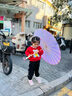 惟缇油纸伞古风装典中国风舞蹈旗袍演出汉服户外景道具布置吊顶装饰伞 红雨 实拍图