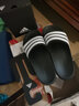 阿迪达斯 （adidas）拖鞋男鞋女鞋 2025夏季新款情侣运动鞋洗澡耐磨透气沙滩凉鞋子 F35543/黑色/白/主推 42 实拍图