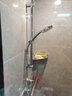 高仪（GROHE）进口恒温淋浴花洒套装 110方形手持 家用三式出水带滑杆 恒温无下水|白色手持 实拍图